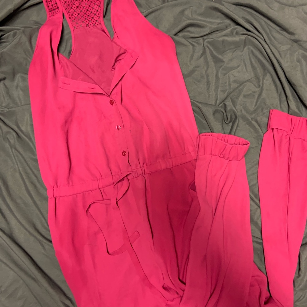 Hot pink/purple jumpsuit